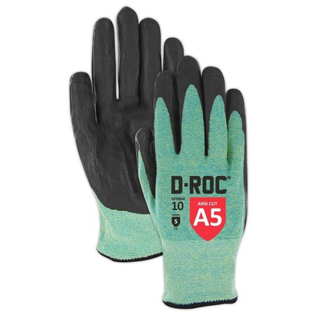 Magid Coated Gloves, Cut Level A5 , Foam Nitrile , 7 1 PR GPD844-7
